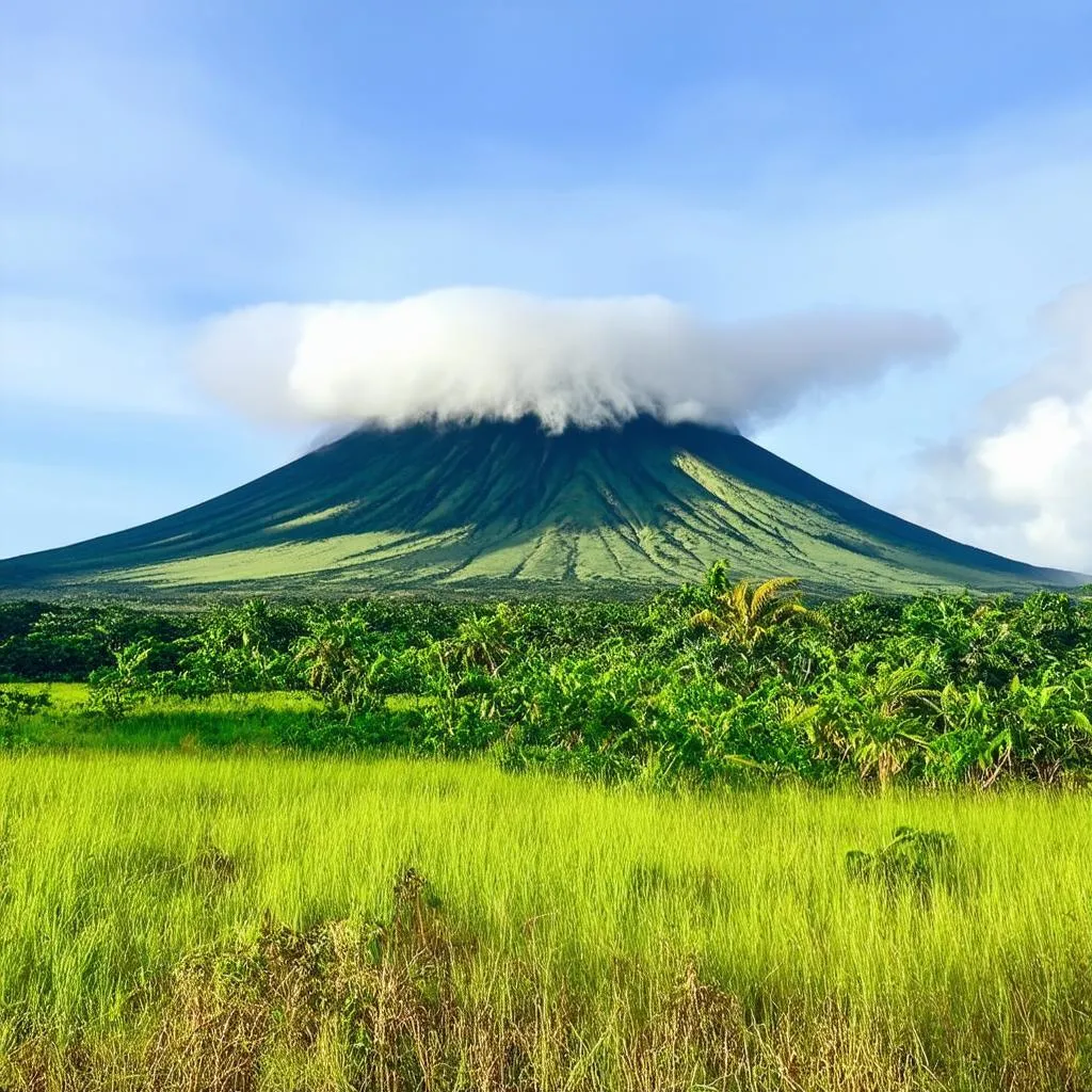 scenic view of mount cameroon